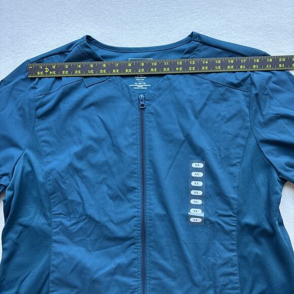 NWT Cherokee Workwear Professionals Womens XL Zip Scrub Jacket CAR Blue WW390 - Picture 10 of 14
